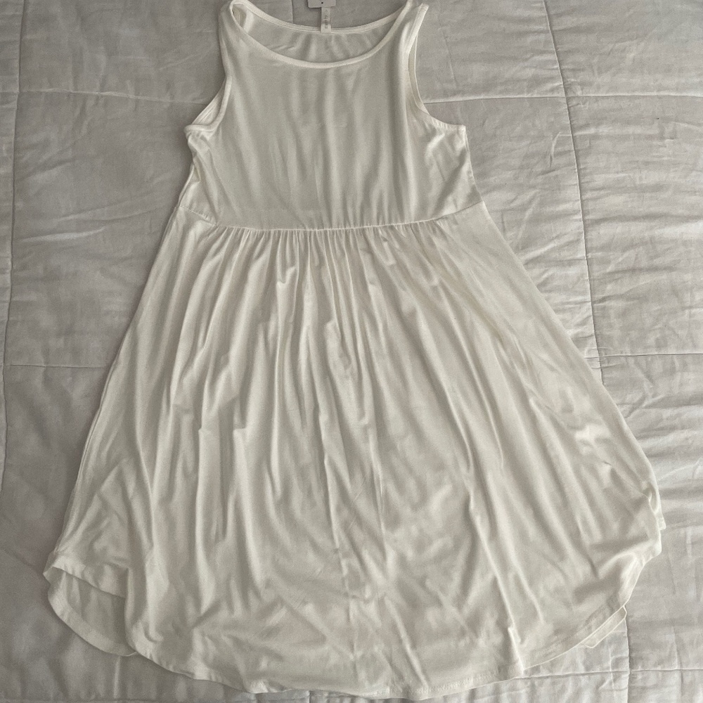 Cream midi dress